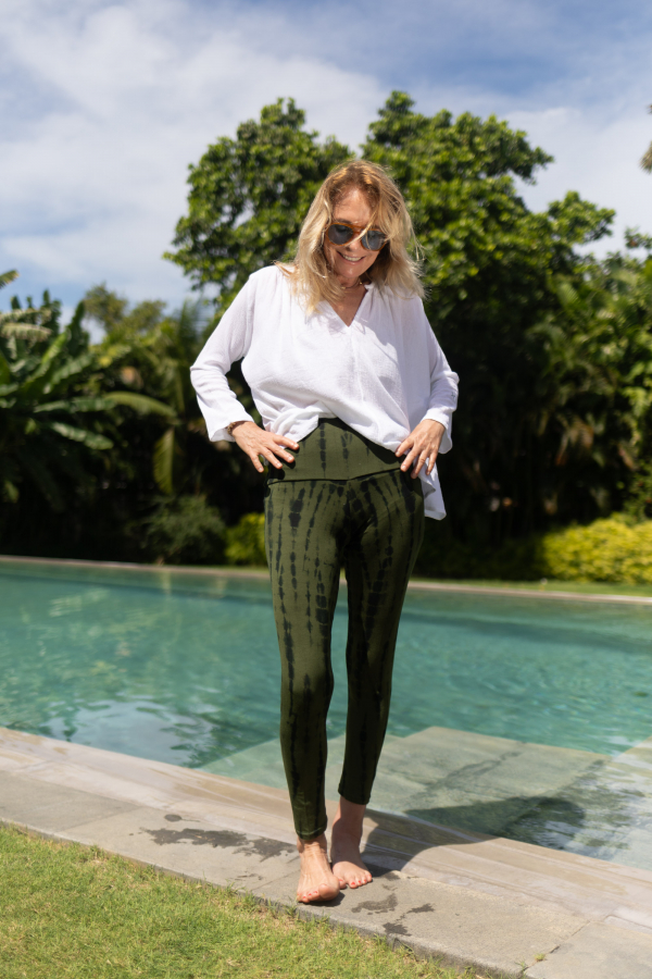 Legging Byron Bay Taille haute Army
