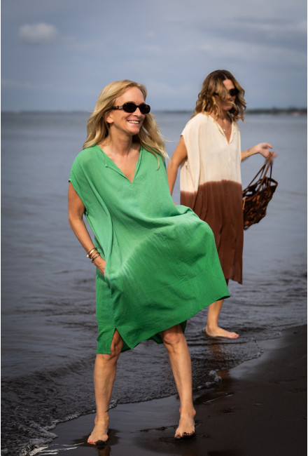 Robe Gustavia Short Emerald Green Dip Dye