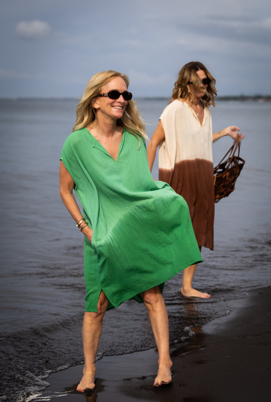 Robe Gustavia Short Emerald Green Dip Dye