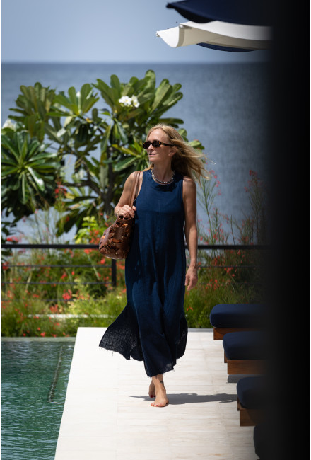 Robe Longue Sausalito Sail Blue