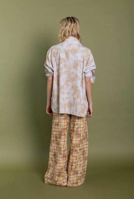 Pantalon Beverly Mustard Checks