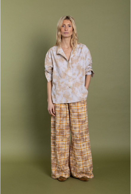Pantalon Beverly Mustard Checks