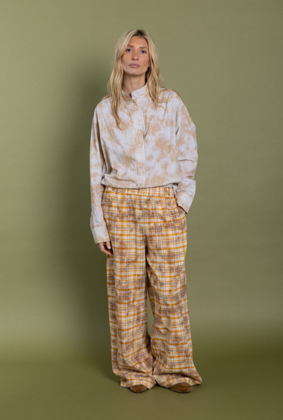 Pantalon Beverly Mustard Checks