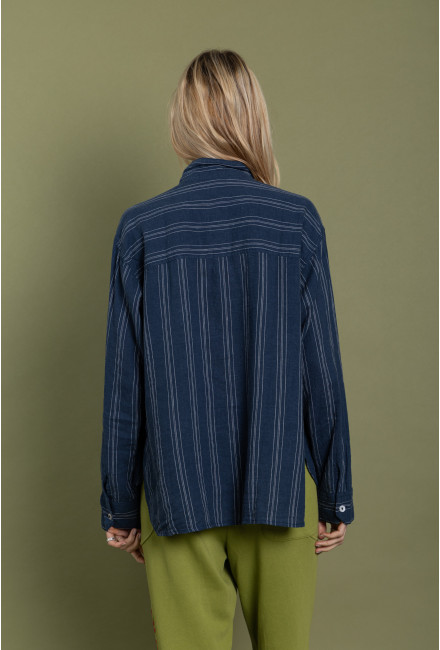 Tunique Fairfax Petrol Blue Stripes