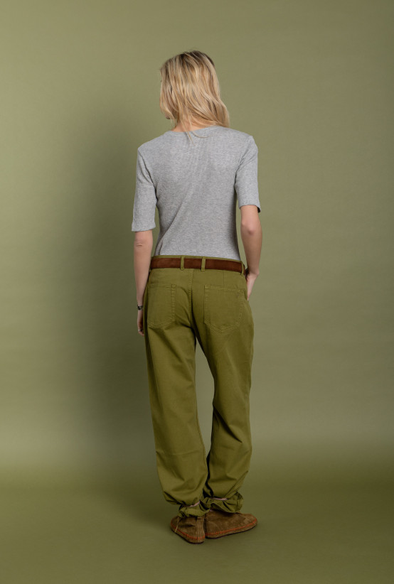 Pantalon à Bretelles Georgia Olive