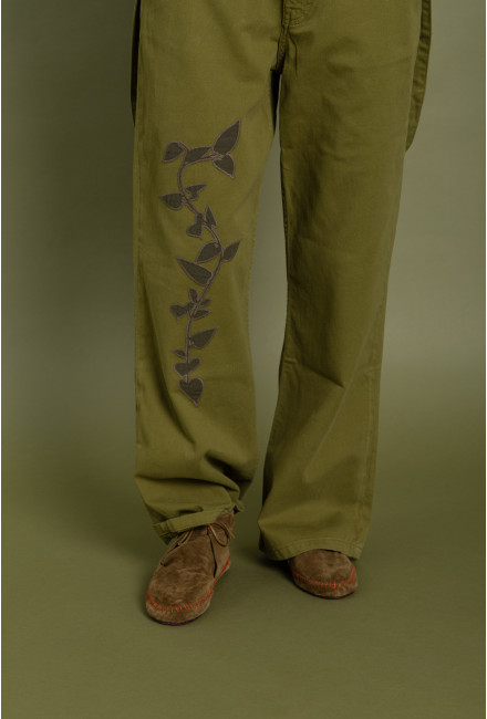 Pantalon à Bretelles Georgia Olive