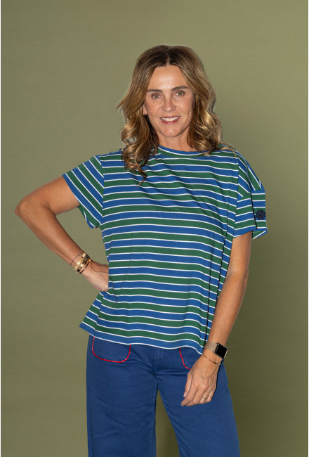 Tee-Shirt Bari Sail Blue Stripes