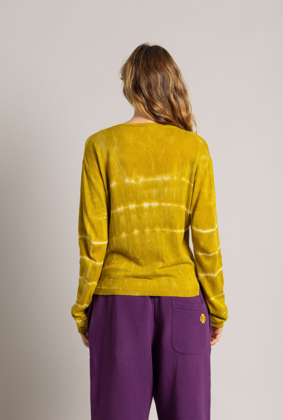 Pull Tunisien LUCCA Gold Tie & Dye