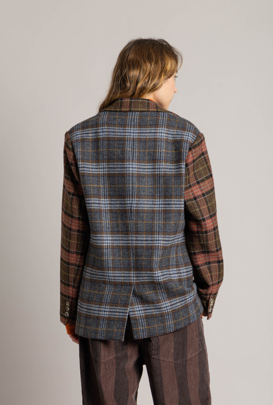 Blazer MESSINA Caramel Checkers
