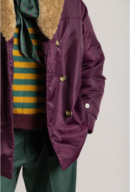 Veste Canadienne MONZA Beetroot