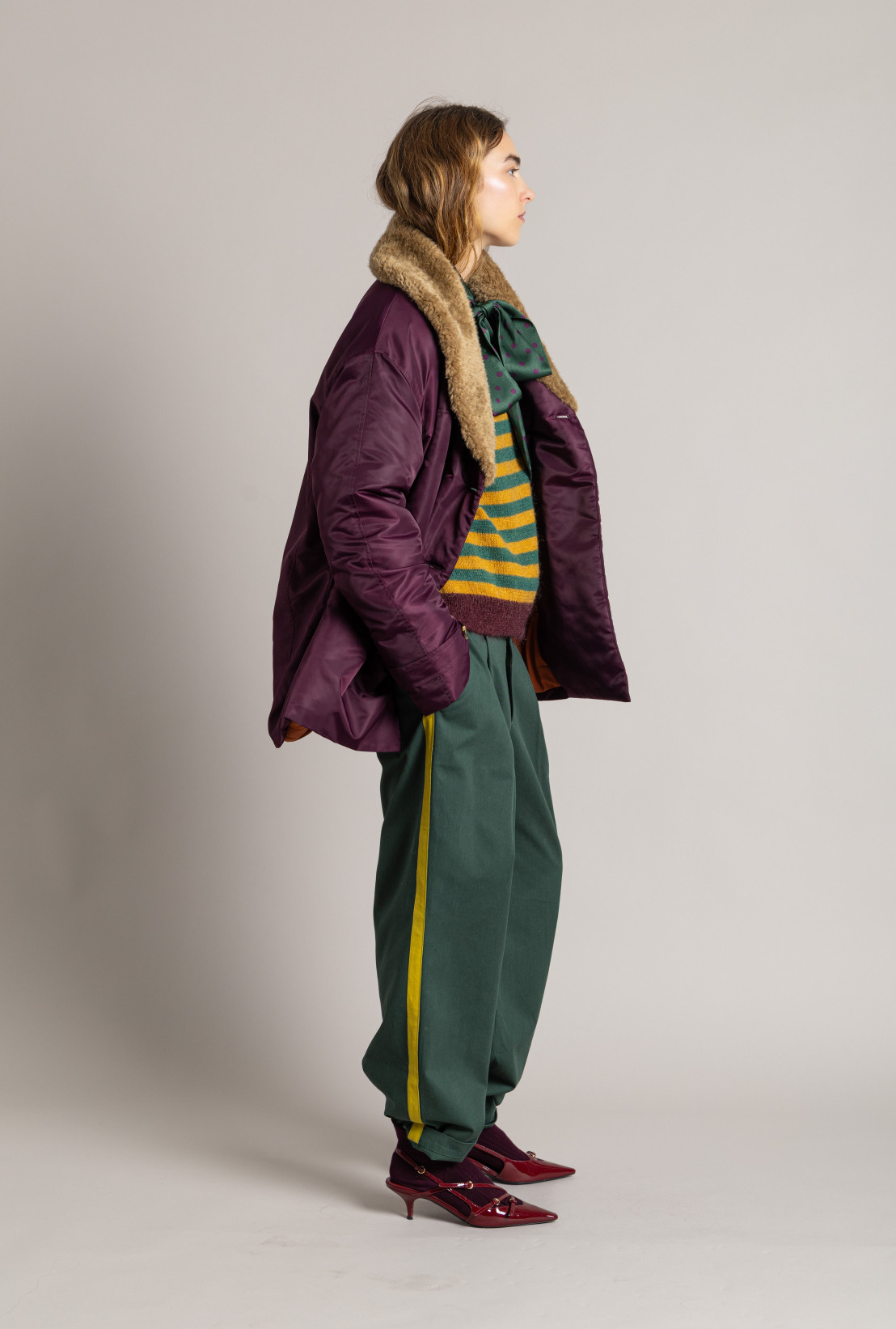 Veste Canadienne MONZA Beetroot