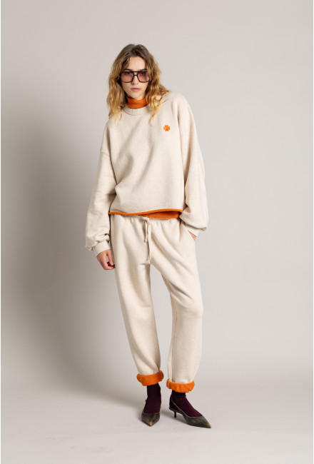 Sweat-Pants ROMA Ecru