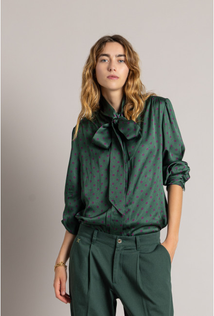Chemise TIVOLI Mountain Green Dots