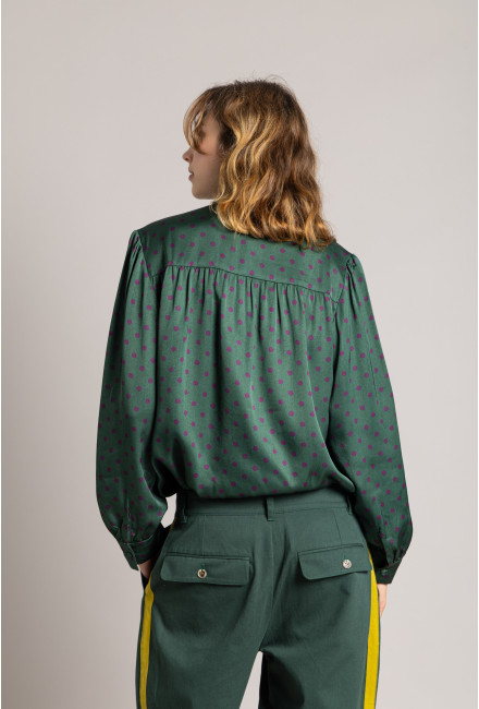 Chemise TIVOLI Mountain Green Dots