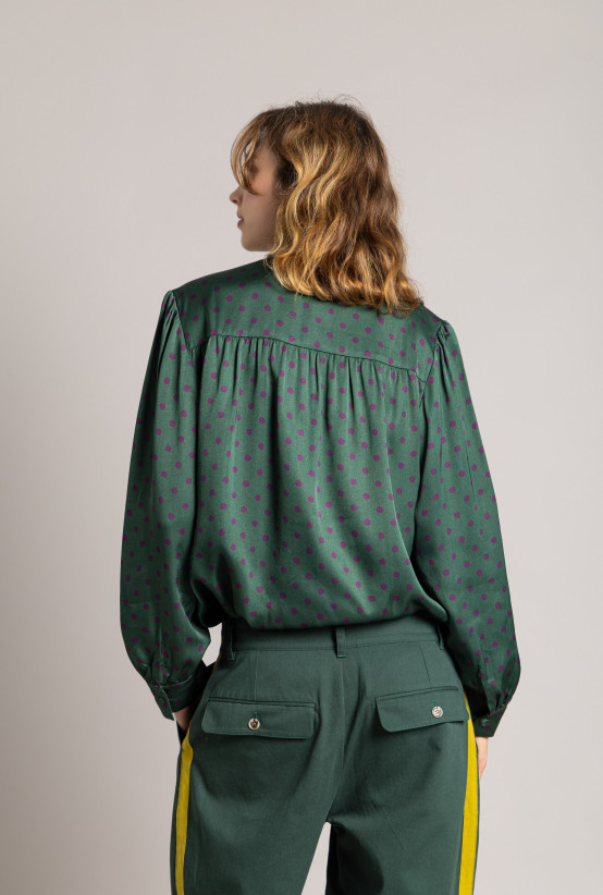Chemise TIVOLI Mountain Green Dots