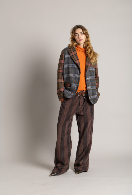 Pantalon VANCOUVER Beetroot stripes
