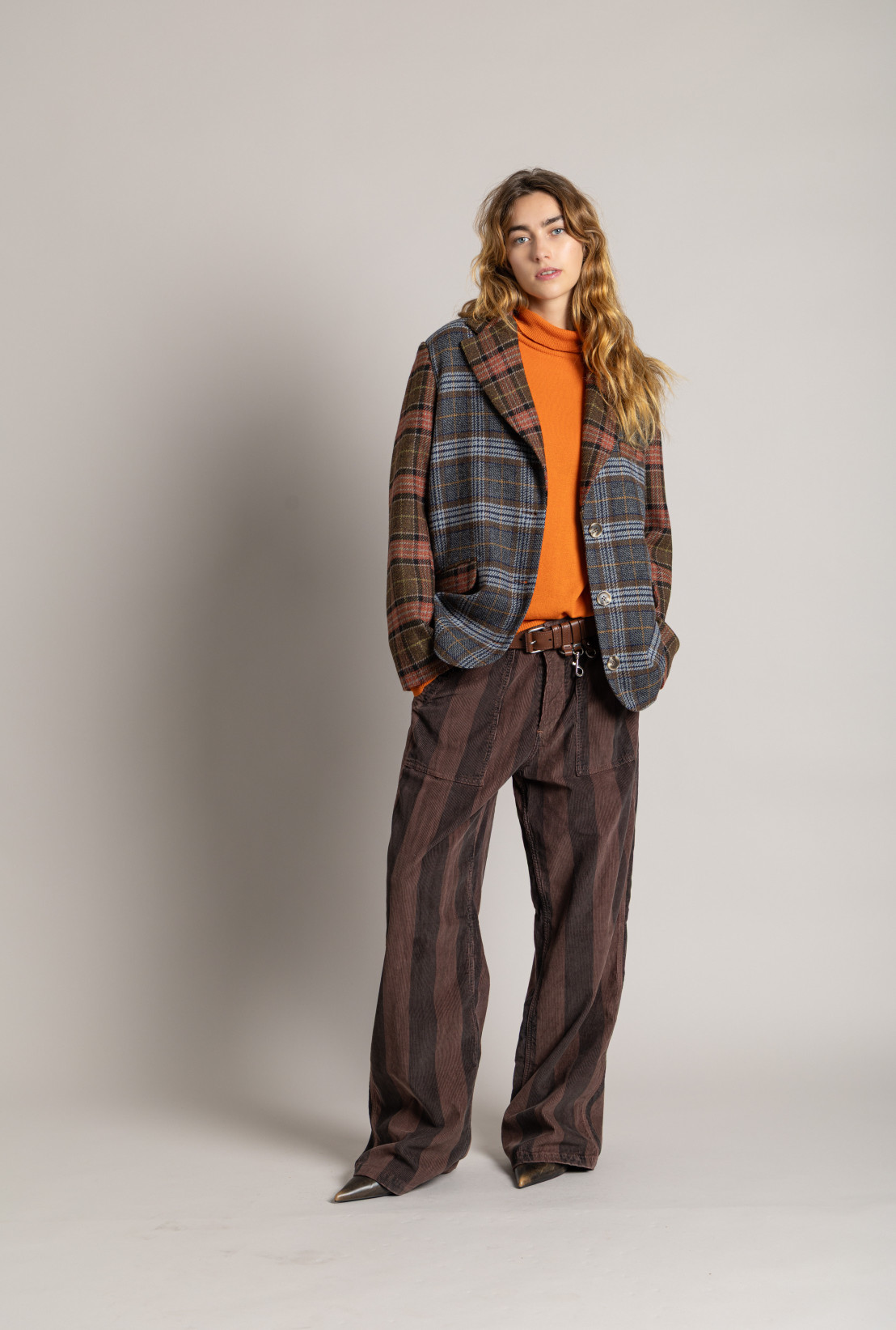 Pantalon VANCOUVER Beetroot stripes