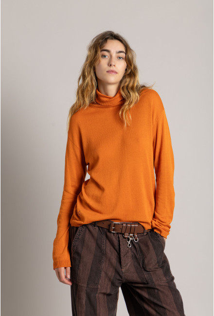 Col Roulé VERONA Burnt Orange
