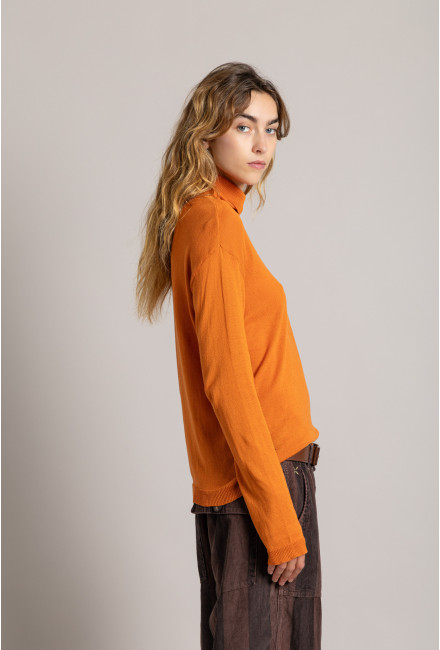 Col Roulé VERONA Burnt Orange