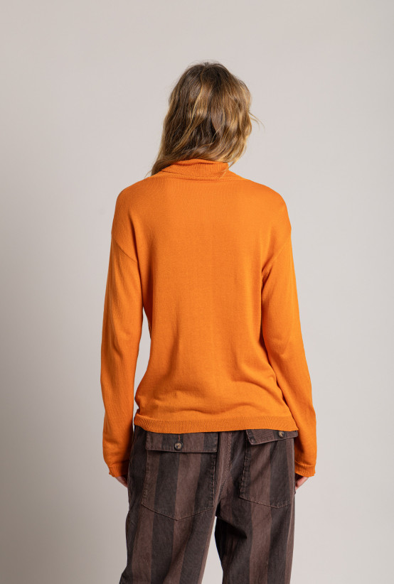 Col Roulé VERONA Burnt Orange