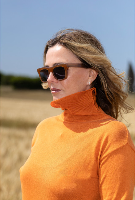 Col Roulé VERONA Burnt Orange