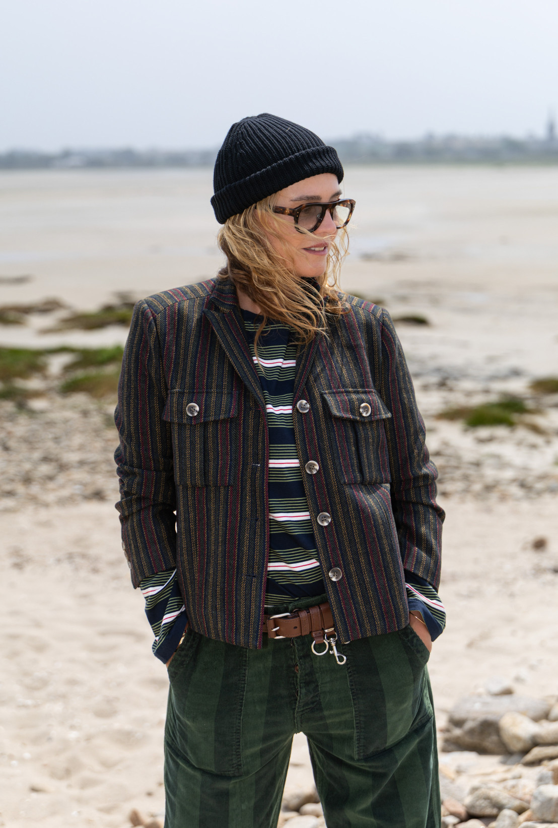 Veste MEMPHIS Mountain Green Stripes