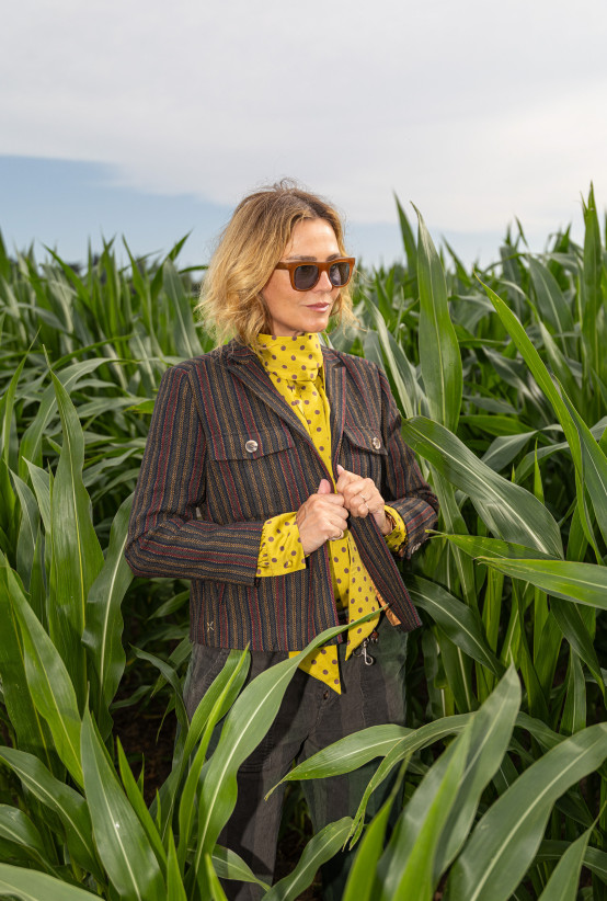 Veste MEMPHIS Mountain Green Stripes