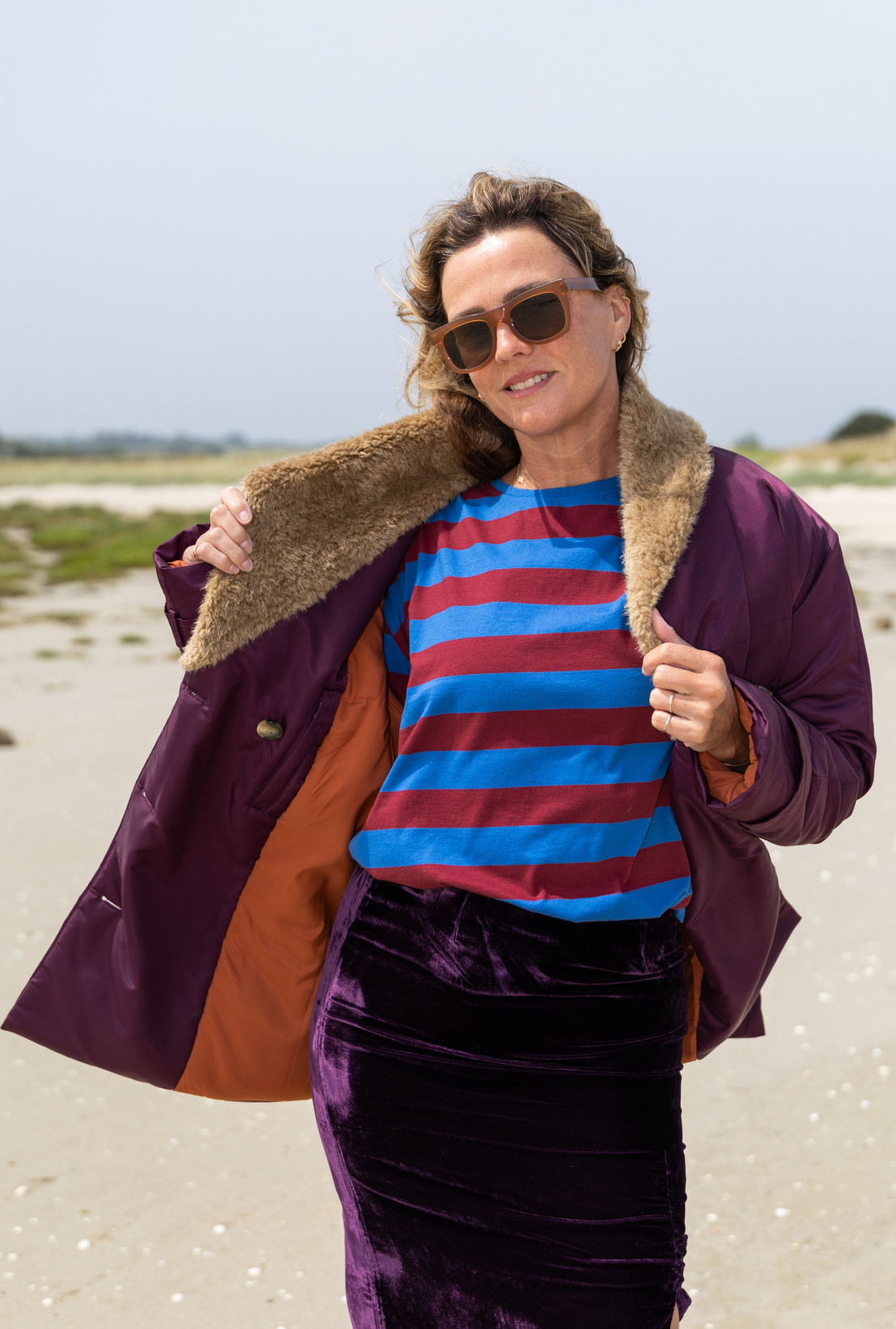 Veste Canadienne MONZA Beetroot
