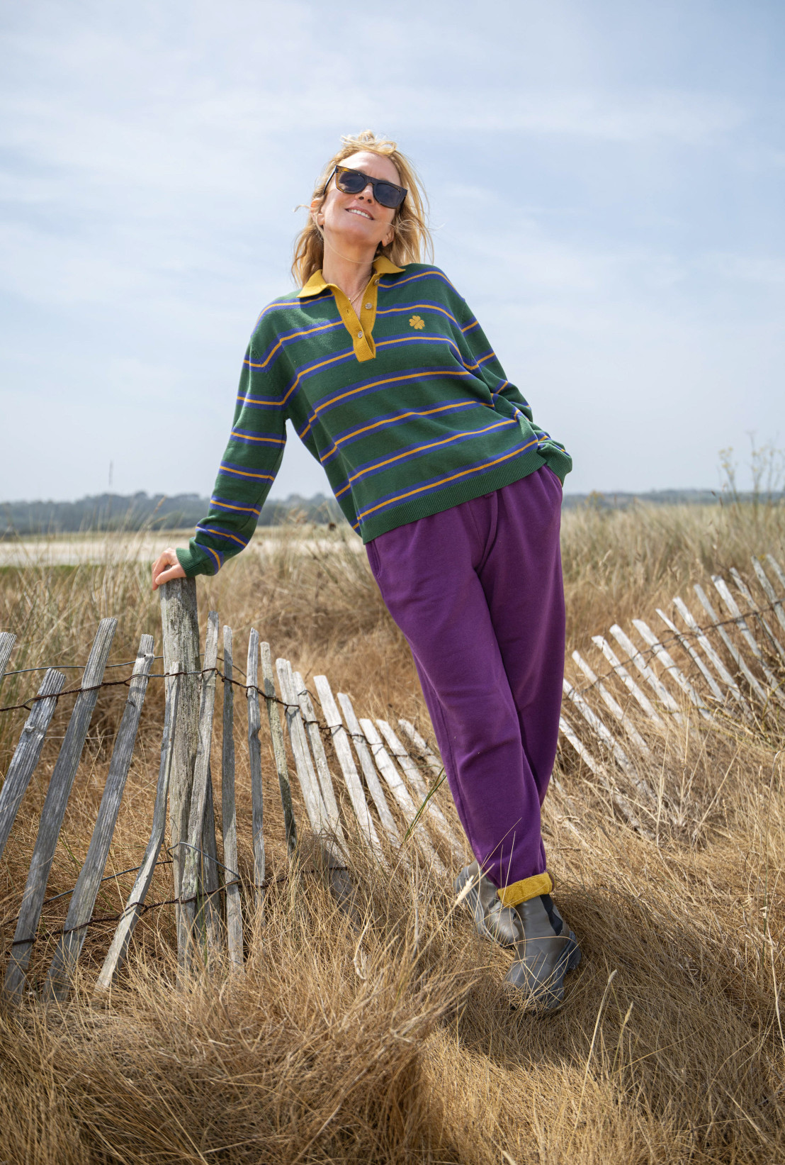 Polo PALERMO Mountain Green Stripes