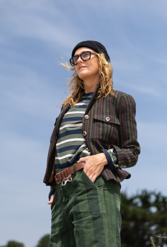 Tee-Shirt AMALFI Navy Stripes