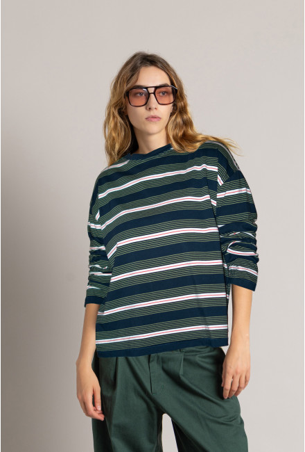 Tee-Shirt AMALFI Navy Stripes